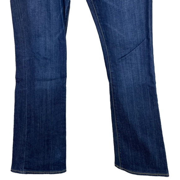 Kut From The Kloth Baby Bootcut Embroidered Dark Blue Denim Jeans 5-Pocket Nice - Picture 6 of 13